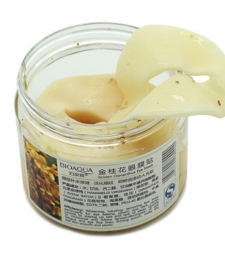 Патчи для кожи вокруг глаз Bioaqua Golden Osmanthus Eye Mask с золотым османтусом