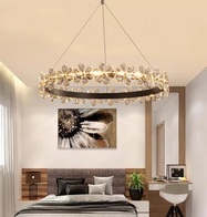 Люстра подвесная, черный, хрусталь, AXTON BLACK 60*120, металл, LED