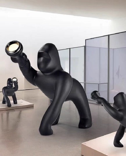 Напольный светильник - Торшер Кинг Конг чёрный. KONG 1,8 м, LED, 5 Вт