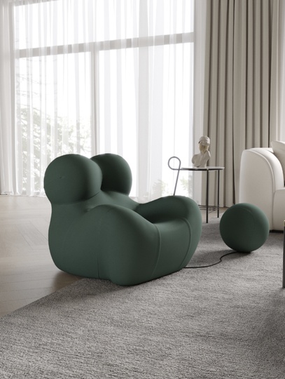 Кресло темно зеленое Serie up, 1 шт., 92х96х91 см