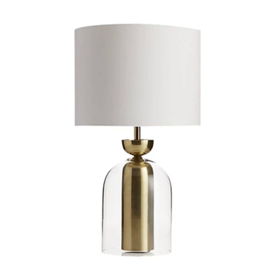 Настольная лампа NOKSI 35*58, бронза, металл, стекло