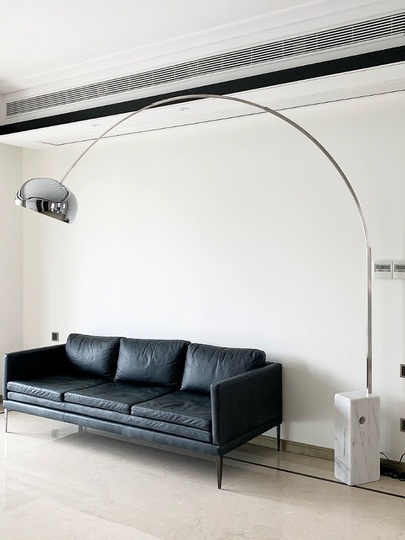 Торшер серый Ocelix, 200*250 см, LED, Е27, мрамор, 14 Вт