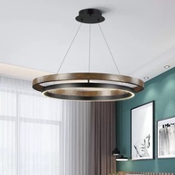 Светильник подвесной черный, коричневый Elyxen, металл, 60*95 см, LED
