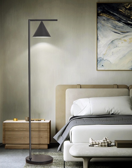 Напольный светильник черный CAPTAIN FLINT, LED, 24 Вт