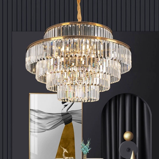 Люстра подвесная, золотой, стекло, AYAL 60*40, металл, E14.