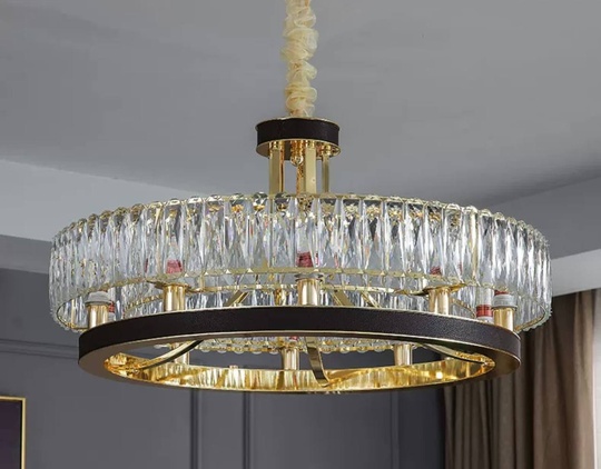 Люстра подвесная BILGEHAN 75*35 золото, кристалл, металл, LED.