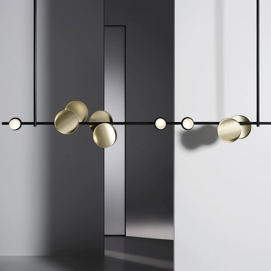 Люстра черная Love, металл, 140*100 см, светодиодная, LED