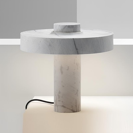 Настольная лампа мрамор MARBLE 36*39 см, светодиодная, имитация мрамора