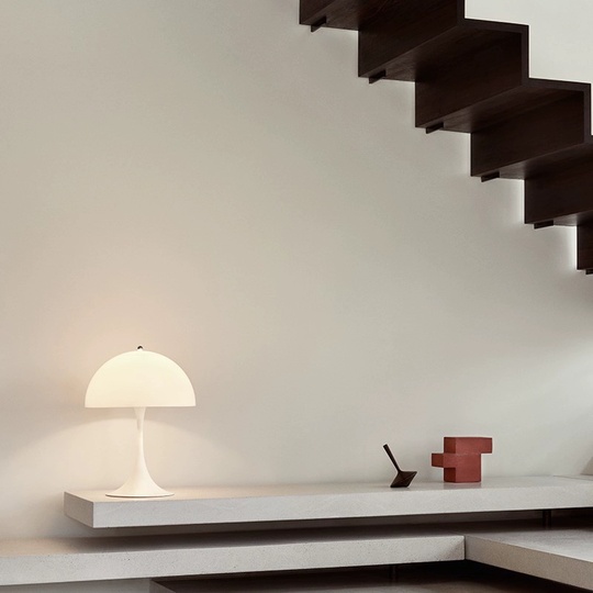 Настольная лампа, белая MARY 25*35, железо, акрил