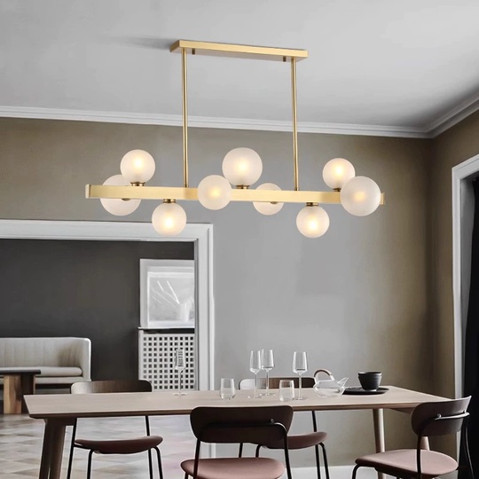 Люстра медная Virexia, металл, 72*60 см, светодиодная, G9