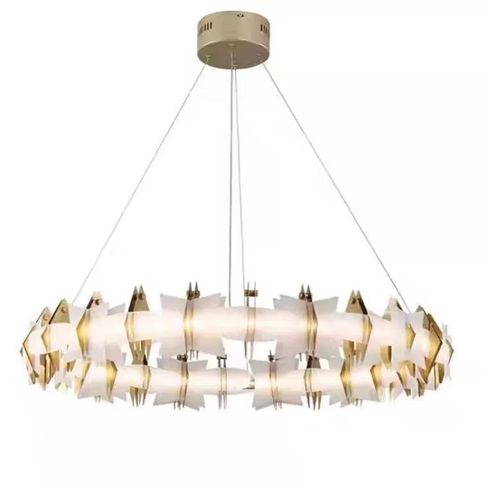 Светильник подвесной медный Elymbriah, металл, трос 100 см, 40*13 см,  LED