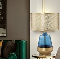 Настольная лампа ARNIE 40*66, стекло, металл, Е27.