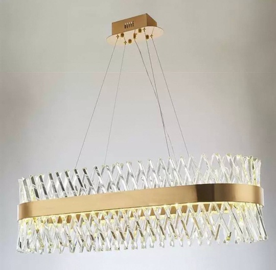 Люстра подвесная, медный, стекло, DRAMATIC 120*25, металл, LED.