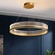 Люстра подвесная, золото, ПММА, MYLES GOLD 60*7, металл, LED