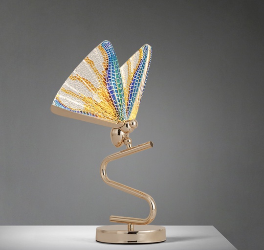 Настольная лампа бабочка BUTTERFLY Color, цветная