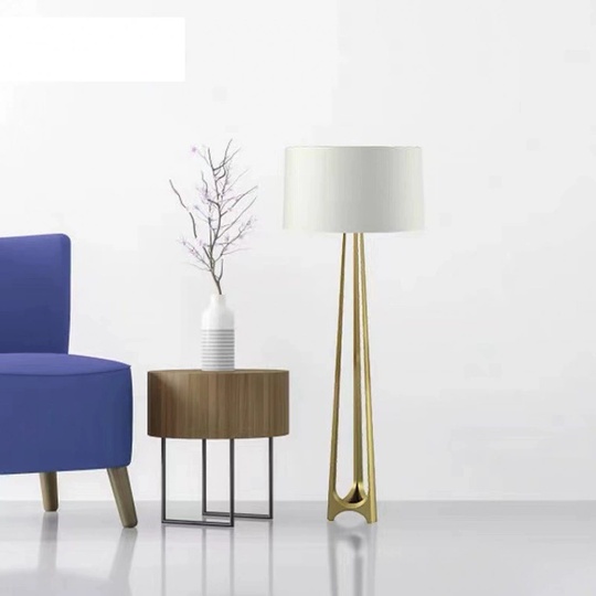 Торшер белый, бронза Neal 50*155, светодиодный, E27, металл, пластик