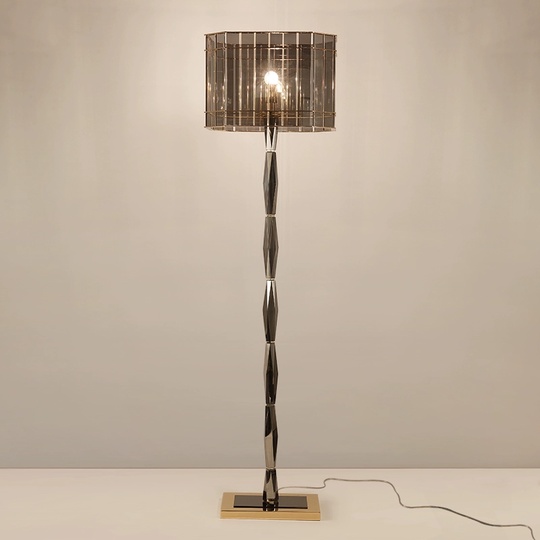 Торшер коричневый Elystra, 31*155 см, LED, Е27, металл, ПММА, 14 Вт