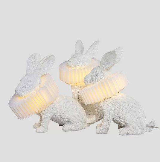 Настольная лампа RABBIT 30*32, белый, смола