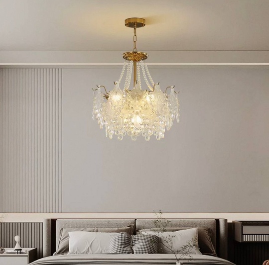 Люстра подвесная, медный, стекло, TASTEHOLDER 80*32, металл, E14.