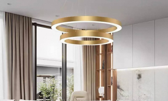 Люстра подвесная, медь, ПММА, ELLIOT 60*80 металл, LED.