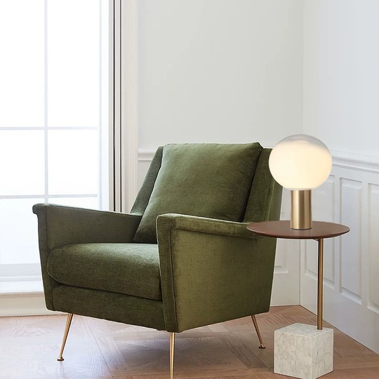 Настольная лампа NESSO 25*40, античная бронза, металл.