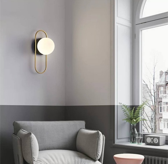 Настенный светильник, Бра, GARETH 18*24, медный, металл, E27.