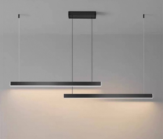 Люстра черная Lumina, металл, 135*150 см, светодиодная, LED