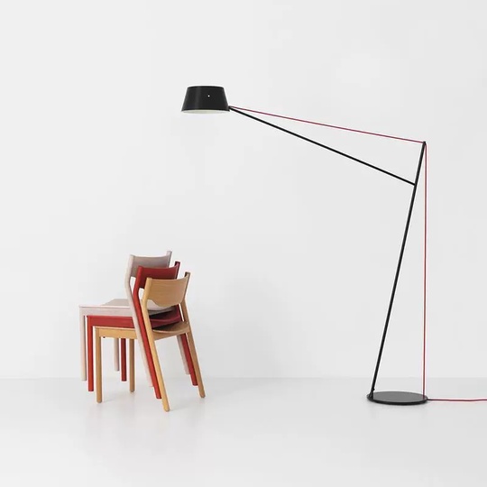 Торшер черный Elixora, 170*210 см, LED, E27, металл, 24 Вт