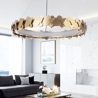Светильник подвесной медный Elysperia, металл, трос 150 см, 60*11 см, LED