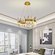 Люстра подвесная, медный, стекло, RADIANT 60*30, металл, LED.