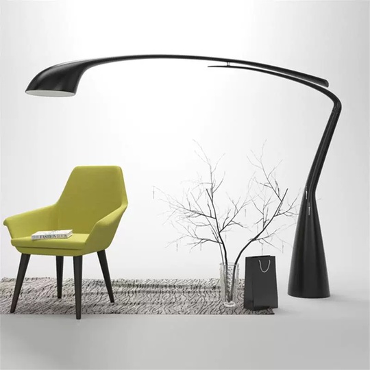 Торшер черный Epivira, 178*180 см, LED, Е27, смола и стекловолокно, 10 Вт