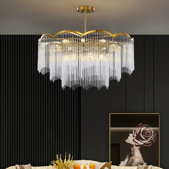 Люстра подвесная, медь, стекло, AUTUTKUN 40*35, металл, Е14.