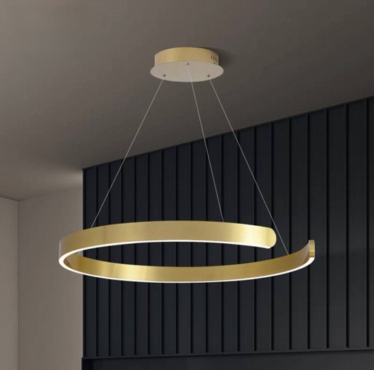 Люстра подвесная, медь, ПММА, PENNY 40*5 металл, LED.