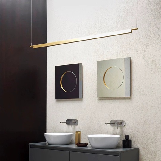 Люстра медная Virex, металл, 80*200 см, светодиодная, led