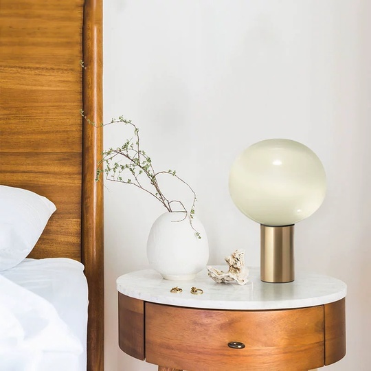 Настольная лампа NESSO 25*40, античная бронза, металл.