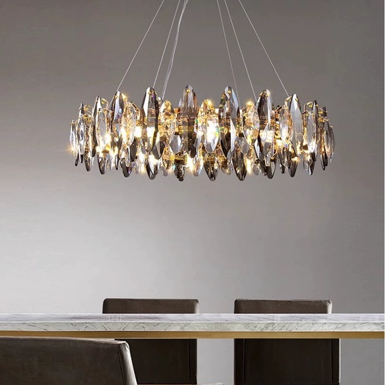 Подвесной светильник ABAZA 80*18, золотой, стекло, металл,  Е14.