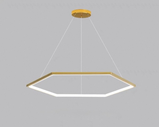 Люстра подвесная, медь, ПММА, OREO 100*120 металл, LED.