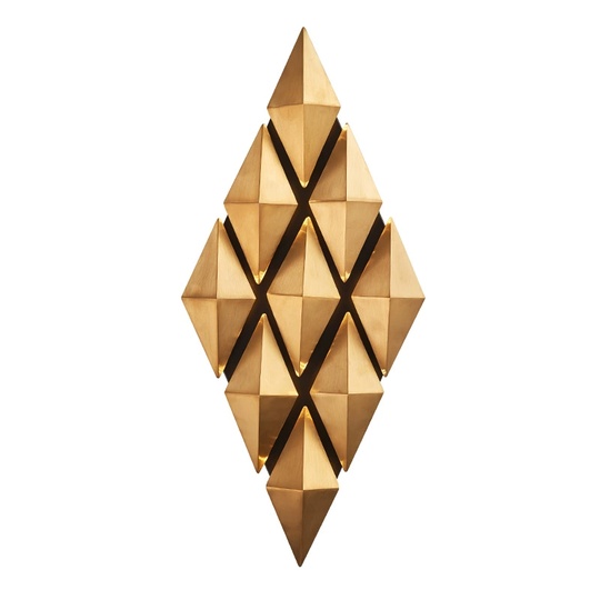 Настенный светильник, БРА WALLY 28*67, бронза, металл, G4.