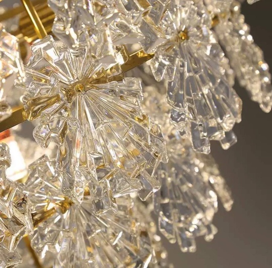 Настенный светильник, БРА ZACHARY 27*29, медный, прозрачный, стекло, металл, Е14.