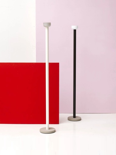 Торшер белый Elevith, 25*178 см, LED, мрамор металл, 10 Вт