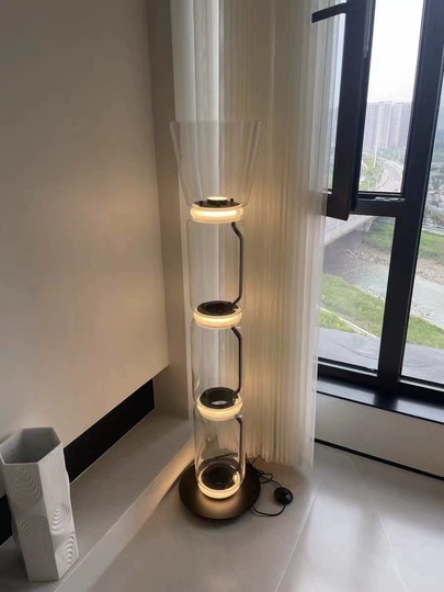 Торшер черный Aurenth, 28*28*121 см, LED, металл, 20 Вт