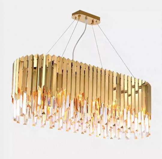 Люстра подвесная, медный, кристалл, DANA 110*32, металл, E14.