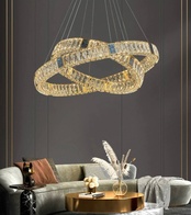 Люстра подвесная CAGLA 60*150 бронза, кристалл, металл, LED.