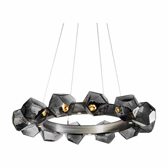 Люстра подвесная MAI HE MAI черная. 80*13 см. JENNA - люстра черная 12 плафонов, G9, 41 Вт