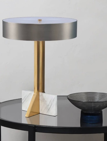 Настольная лампа AFERES 35*47, серый, античная бронза