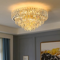 Люстра подвесная, золото, кристалл, COLIN 100*45 металл, E14.