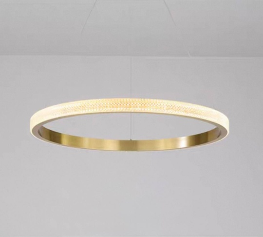 Люстра подвесная, медь, ПММА, NATA 100*100 металл, LED.