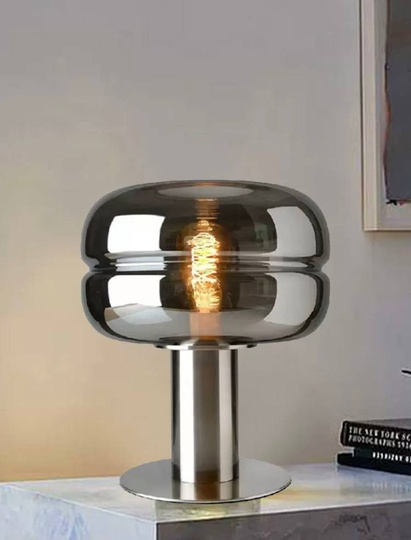 Настольная лампа LYO 28*40, дымчатый пепел