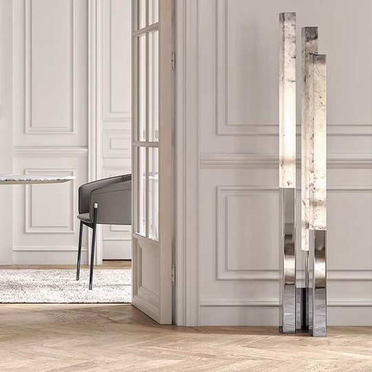 Торшер, Серый, Lumora, 34*167 см, Светодиодный, E27, Металл, 15 Вт