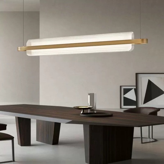 Светильник подвесной, медный, Eluvora, металл, 120*17 см, светодиодная, LED